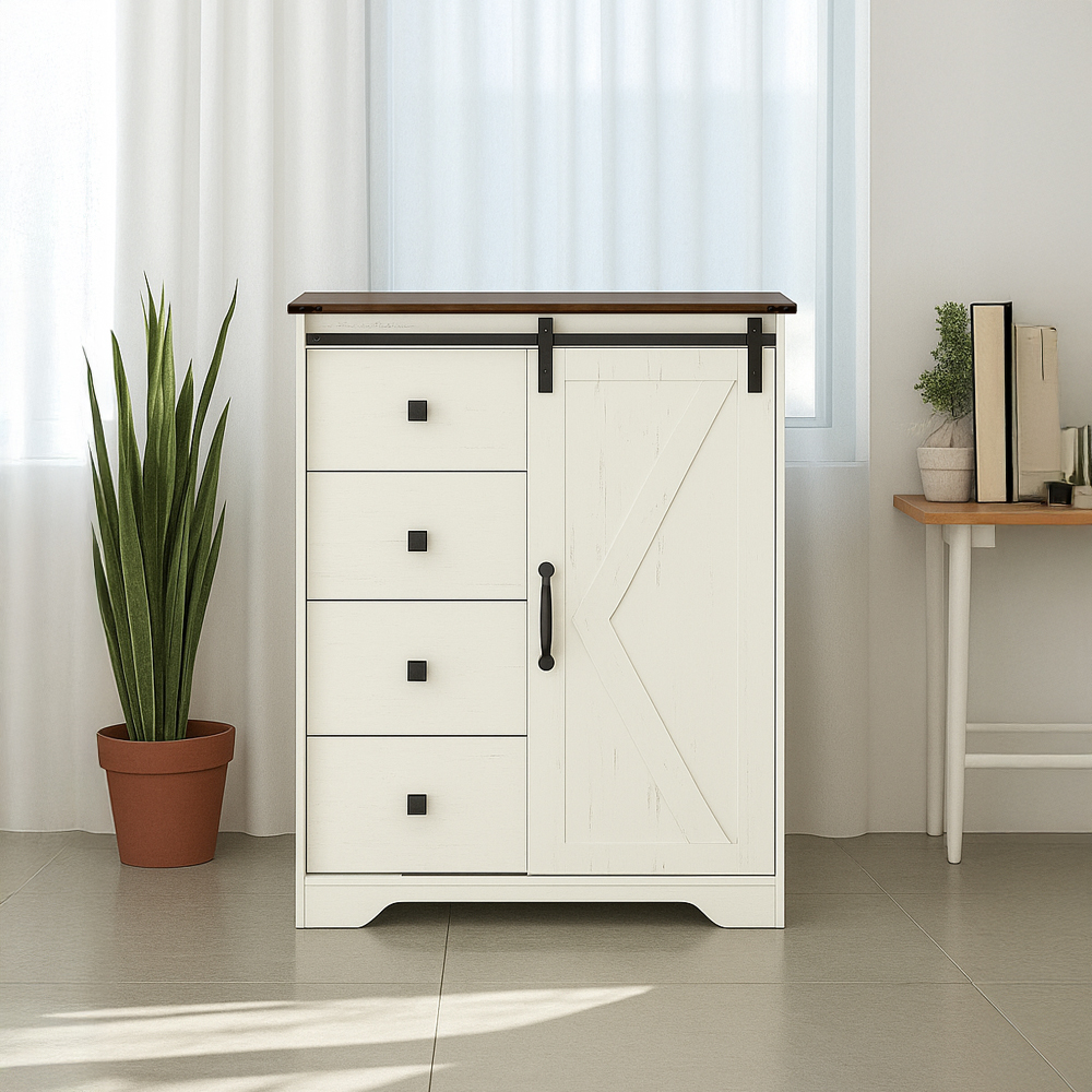 Mueble Organizador de 5 espacios de MDF café