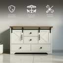 Mueble Organizador de 6 espacios de MDF café