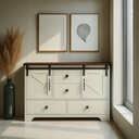 Mueble Organizador de 6 espacios de MDF café