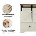 Mueble Organizador de 6 espacios de MDF café