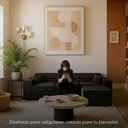 Sofá Siena Negro 4 plazas