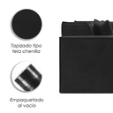 Sofá Siena Negro 4 plazas