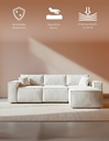 Sofá Siena Beige 4 plazas 