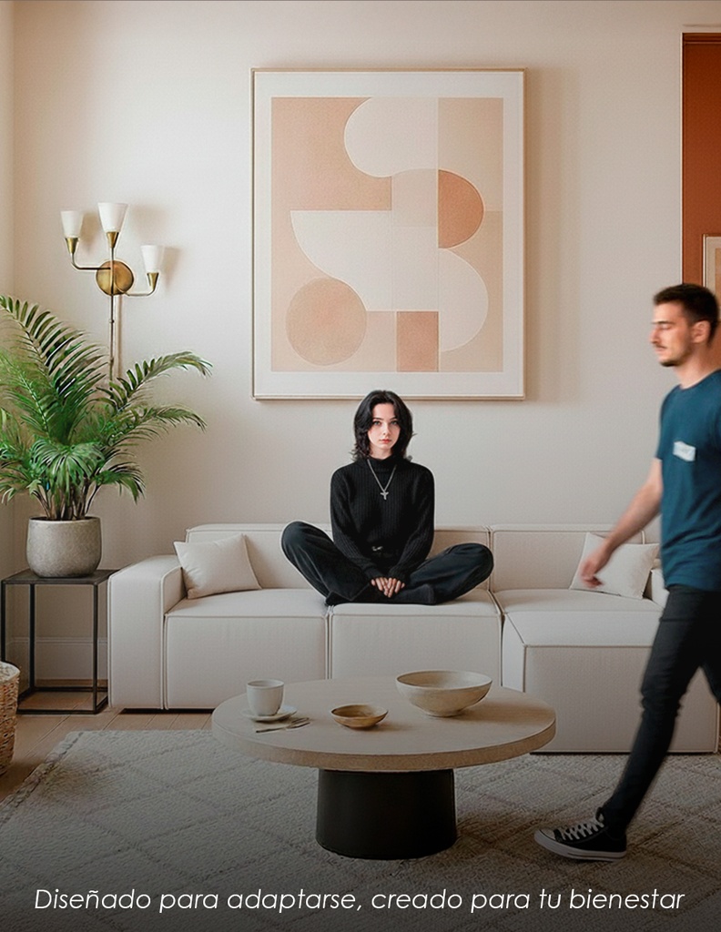 Sofá Siena Beige 4 plazas 