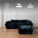 Sofá Bolonia Negro 2 plazas