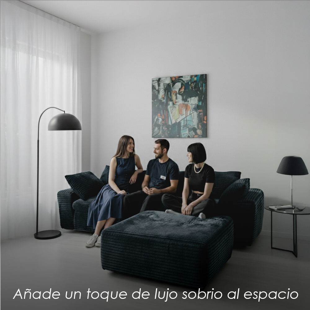 Sofá Bolonia Negro 2 plazas