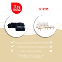 Sofá Bolonia Negro 2 plazas