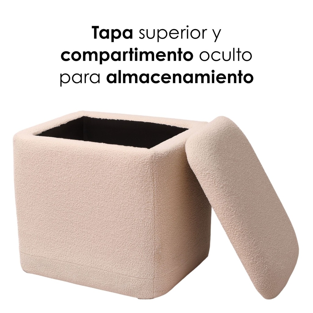 Juego de 2 taburetes con almacenamiento