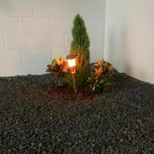 2 Lámparas solares 40 leds tipo antorcha tiki