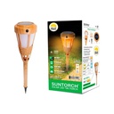 2 Lámparas solares 40 leds tipo antorcha tiki
