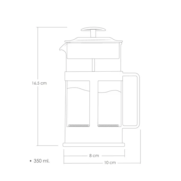 2 Prensas Francesas 350 ML
