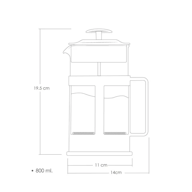 2 Prensas Francesas 800 ML
