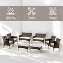 2 Salas de Jardín 4P Café