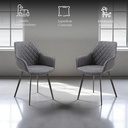 2 Silla de comedor Tokio Gris