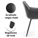 2 Silla de comedor Tokio Gris