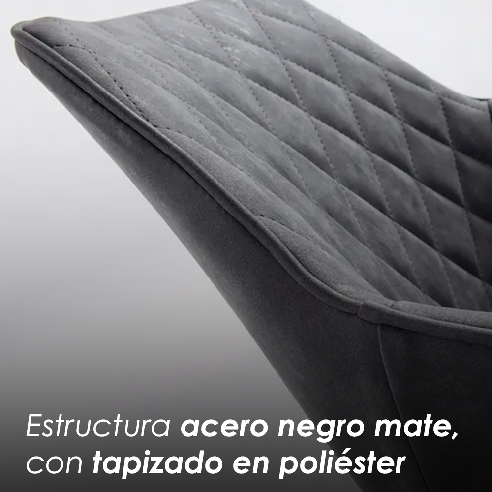 2 Silla de comedor Tokio Gris