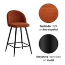 2 Sillas de Bar Lyon Gris