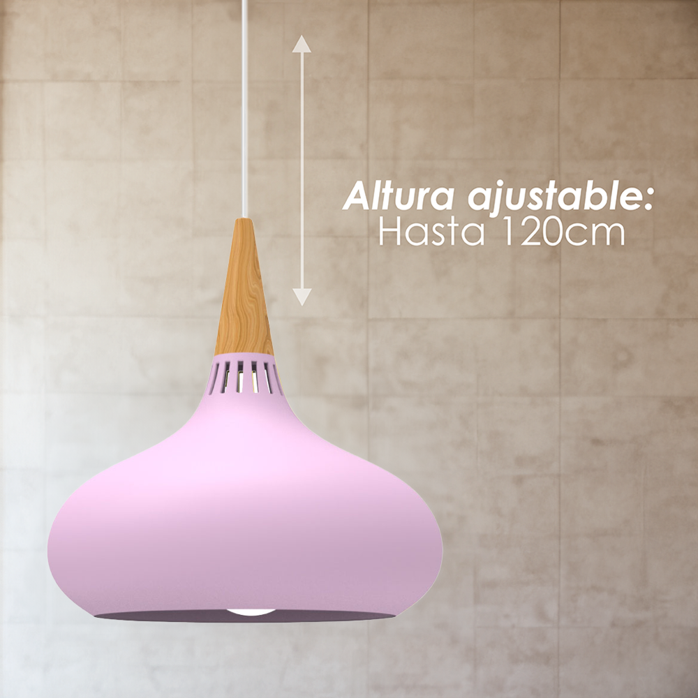 Lámpara colgante A rosa