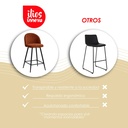 2 Sillas de Bar Lyon Gris