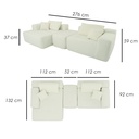 Sofá Palermo Beige 2 plazas