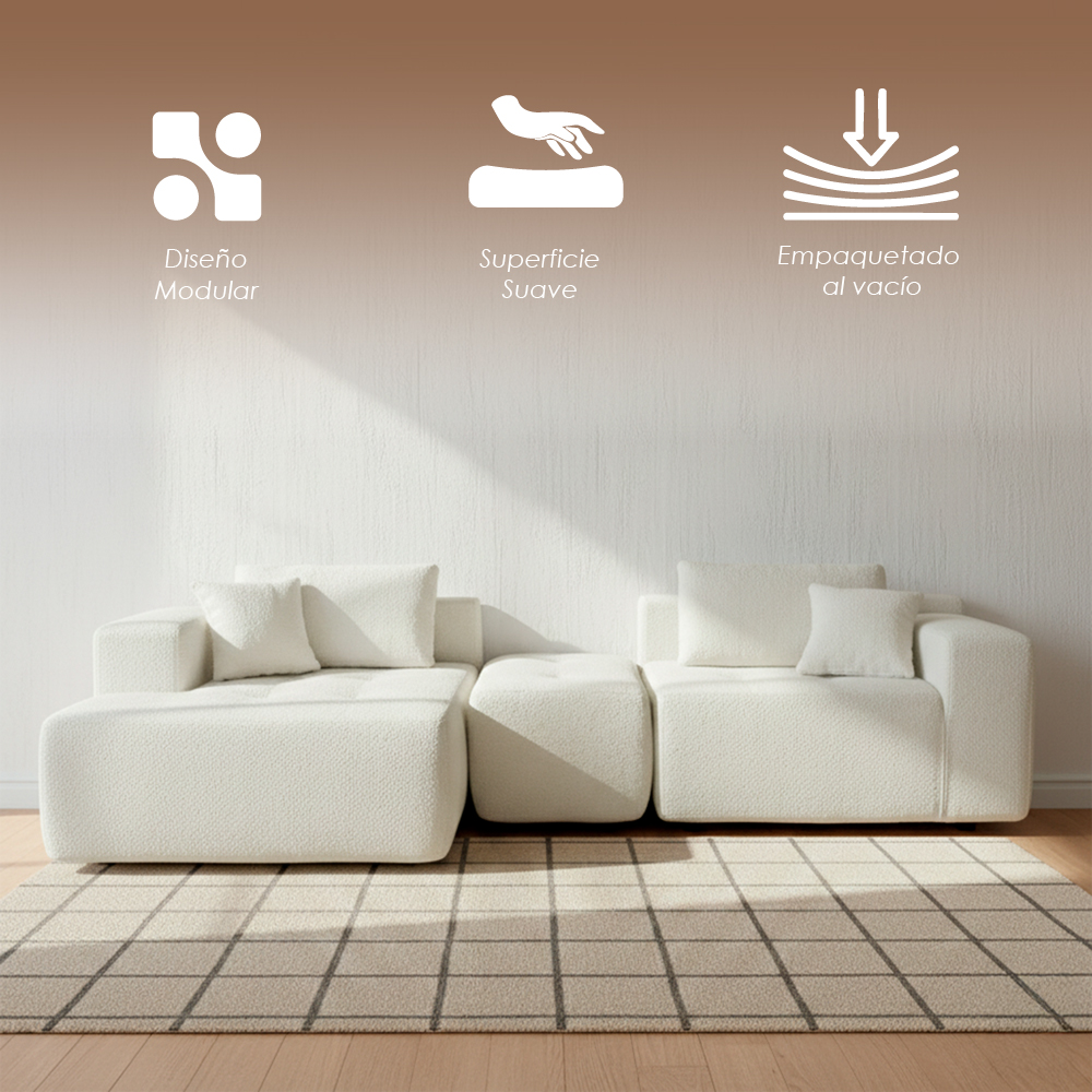 Sofá Palermo Beige 2 plazas