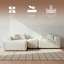 Sofá Palermo Beige 2 plazas