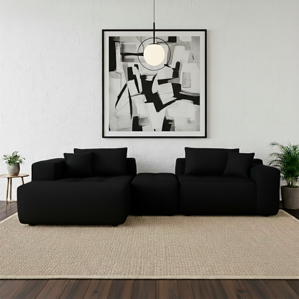 Sofá Palermo Negro 2 plazas 