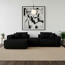 Sofá Palermo Negro 2 plazas 