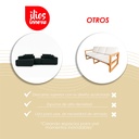 Sofá Palermo Negro 2 plazas 