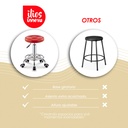 2 Taburetes Giratorios Ajustables Rojo