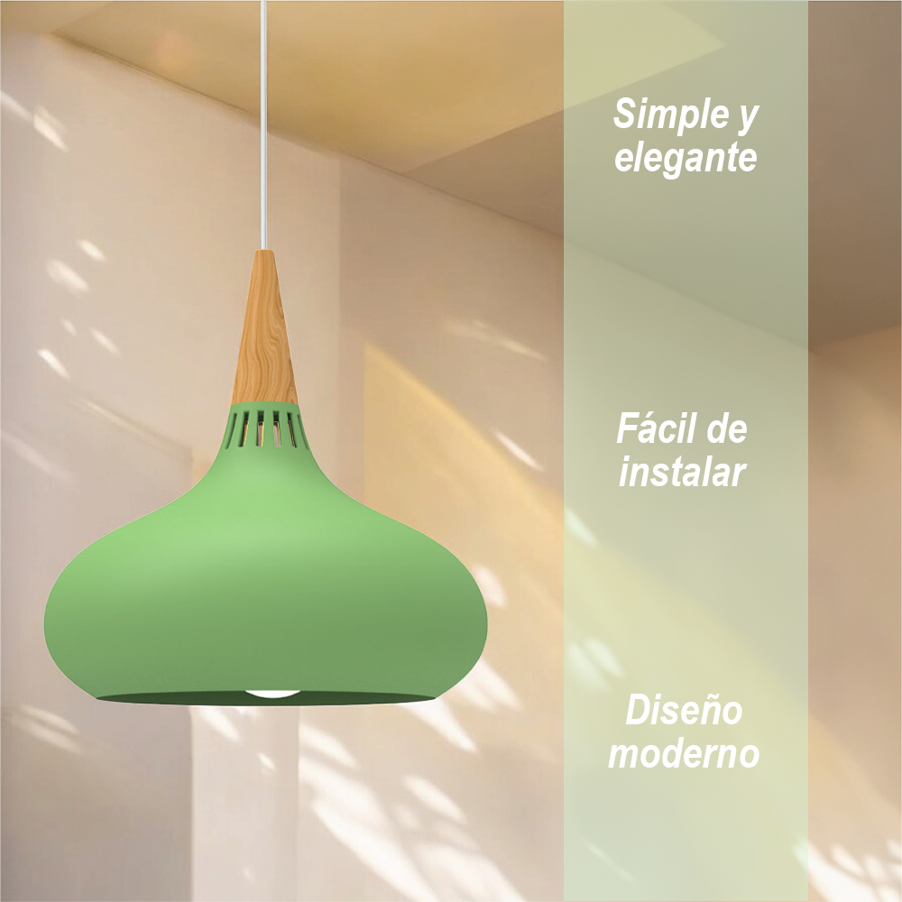 Lámpara colgante A verde
