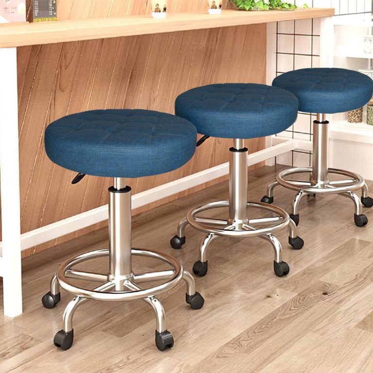 2 Taburetes de Celosia Azul Obscuro