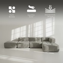 Sofá Milán Beige 5 plazas