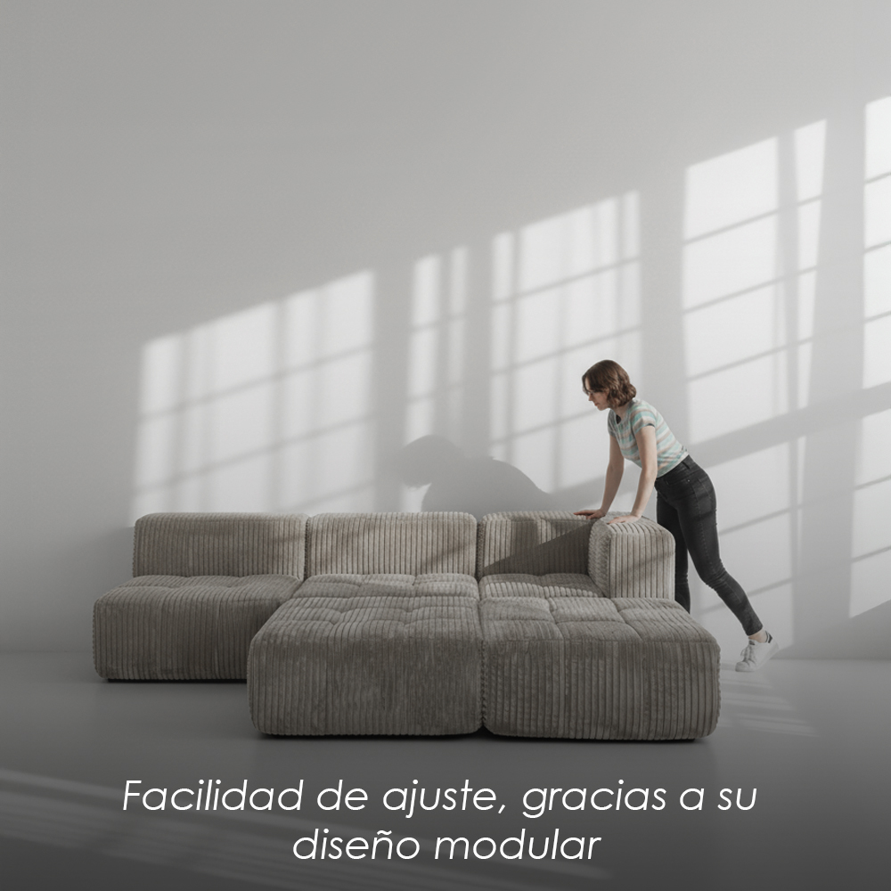 Sofá Milán Beige 5 plazas