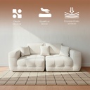 Sofá Livorno Beige 2 plazas