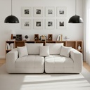 Sofá Livorno Beige 2 plazas