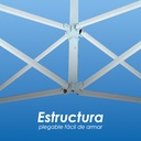 Toldo Plegable 3x4.5 Azul