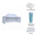 Toldo Plegable 3x4.5 con Paredes Blanco