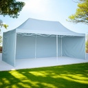 Toldo Plegable 3x4.5 con Paredes Blanco