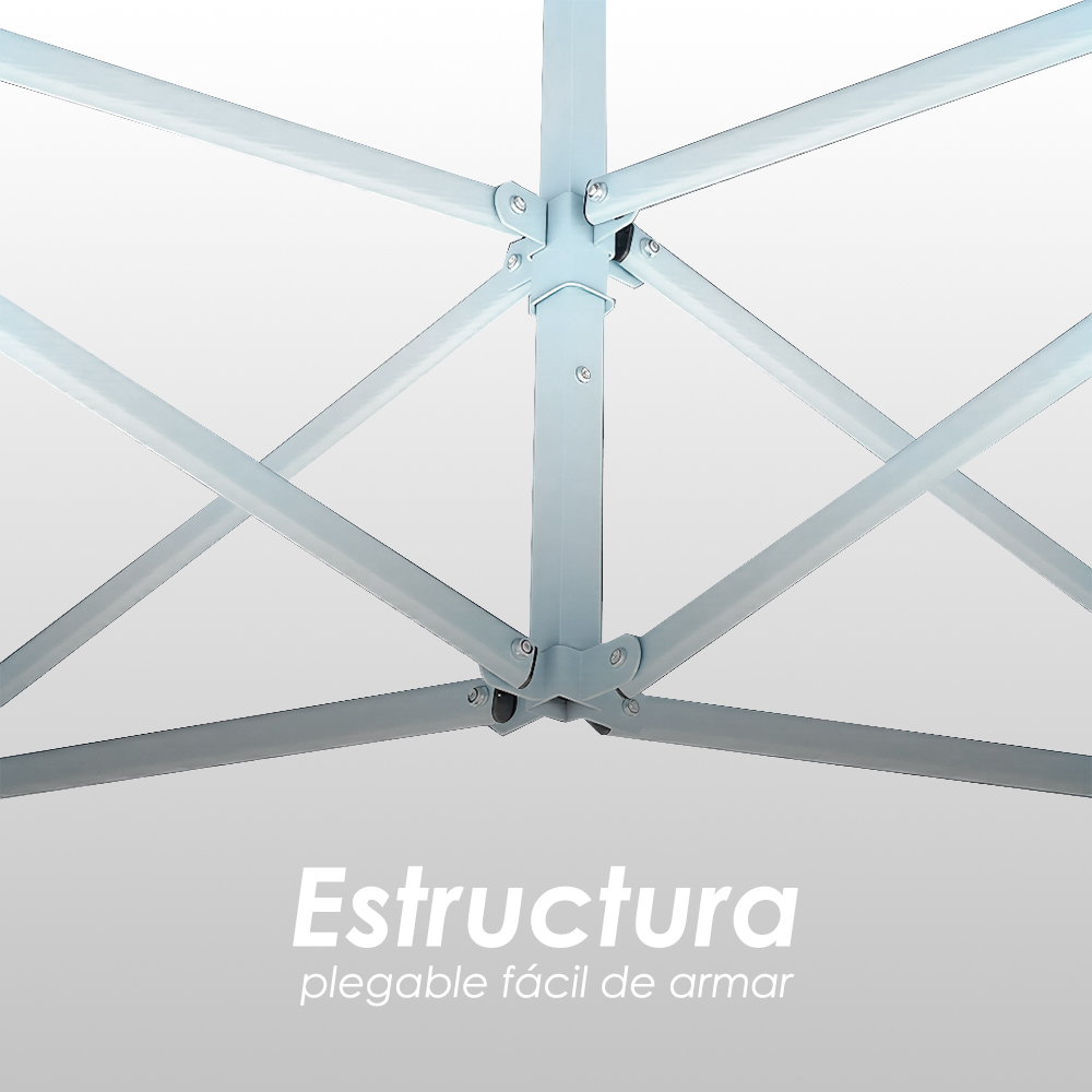 Toldo Plegable 3x4.5 con Paredes Blanco