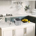 Máquina de hielo con acabado en acero inoxidable