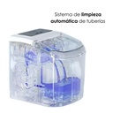 Máquina de hielo con acabado en acero inoxidable