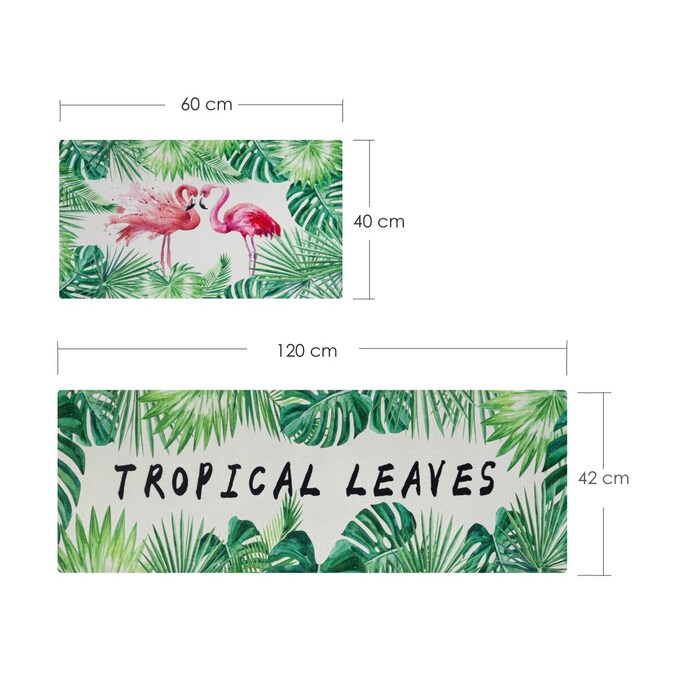 2 Tapetes de Cocina Tropical