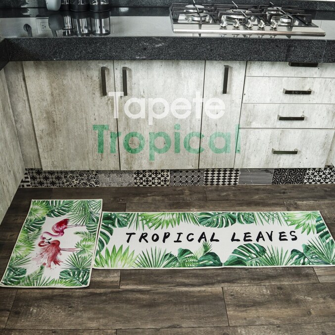 2 Tapetes de Cocina Tropical