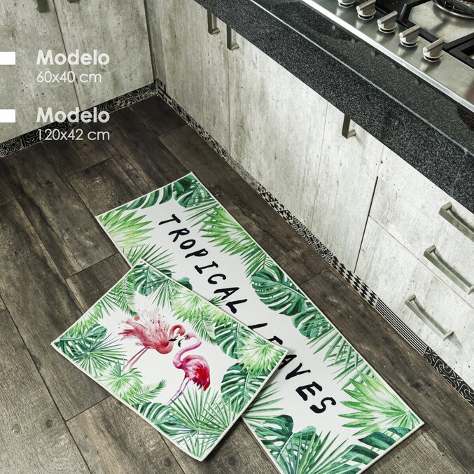 2 Tapetes de Cocina Tropical