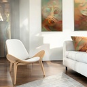 Silla Shell Concha Blanca