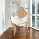 Silla Shell Concha Blanca