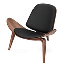 Silla Shell Concha Negra