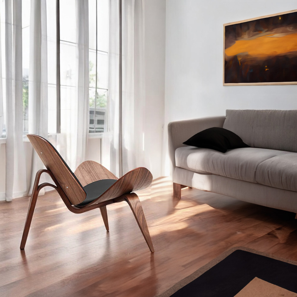 Silla Shell Concha Negra