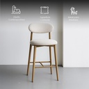 4 Sillas de Bar Dinamarca Beige